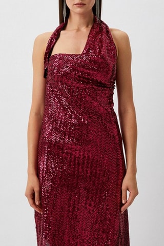 Vestido assimétrico - Vermelho