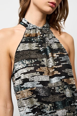 Vestido direito - Preto