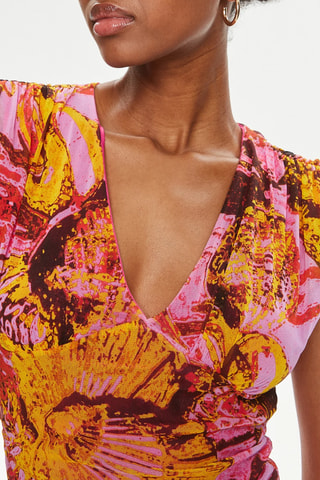 Vestido justo - Rosa
