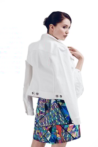 Vestido estilo patinadora Azul-marinho