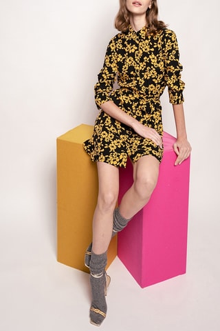 Vestido-camisa - Preto