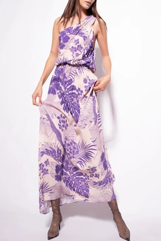 Vestido assimétrico - Violeta