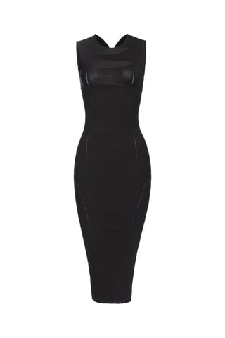 Vestido justo - Preto