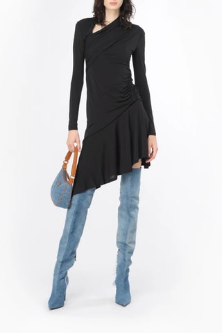 Vestido assimétrico - Preto