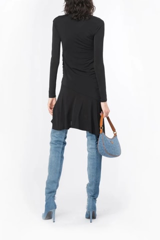 Vestido assimétrico - Preto