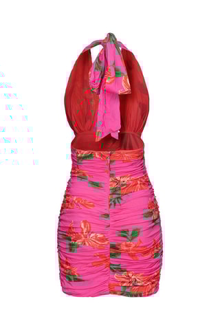 Vestido curto - Fúcsia