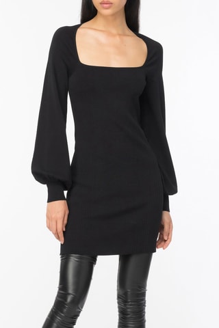 Vestido justo - Preto