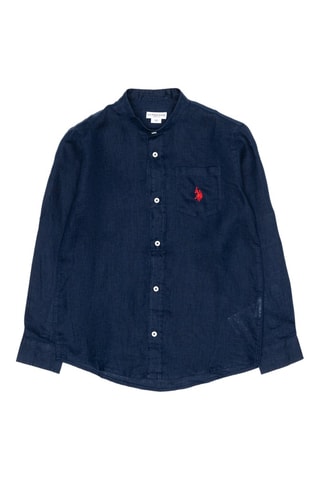 Camisa em linho - Azul