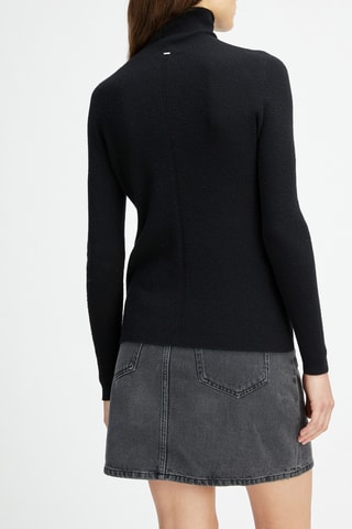 Camisola interior Belly T.Neck em lã - Preto