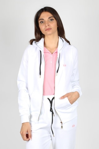 Sweat com capuz 
Branco