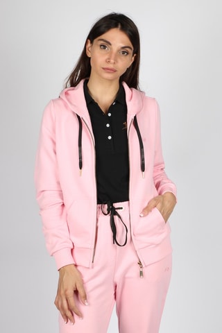 Sweat com capuz 
Rosa