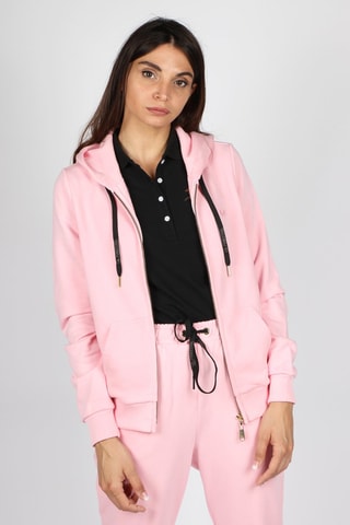 Sweat com capuz 
Rosa