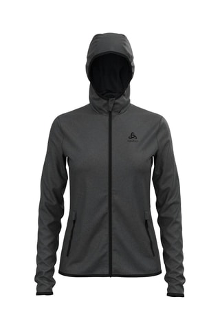 Sweat polar com capuz Cinzento-escuro mesclado