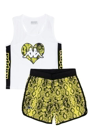 Camisola de alças e calções - Branco
