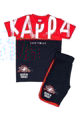 T-shirts e calções - Vermelho e preto