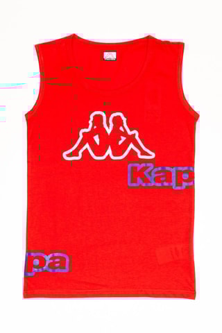 Camisola de alças e calções - Vermelho