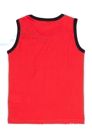 Camisola de alças e calções - Vermelho 
