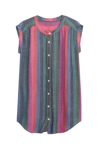 Robe - Vert foncé et rose