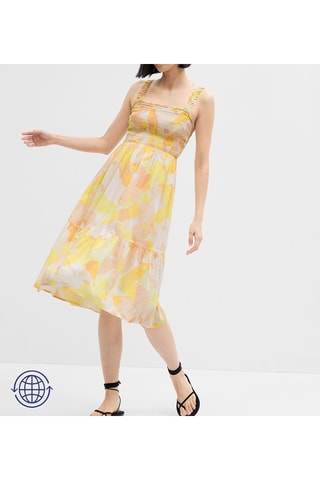 Robe midi - Jaune
