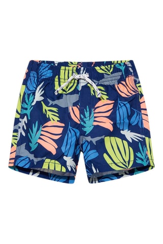 T-shirt et short de bain - Orange et bleu