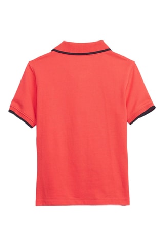 Polo en coton biologique - Corail