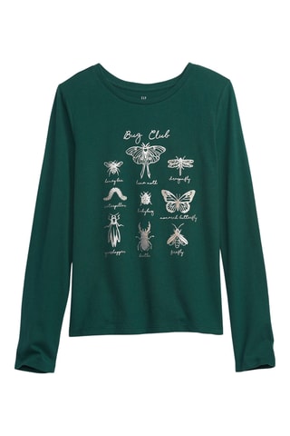 T-shirt en coton biologique - Vert foncé