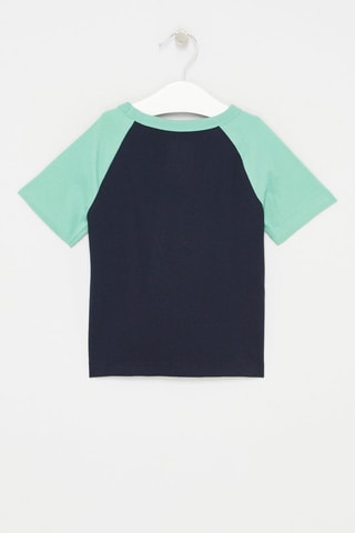 T-shirt en coton biologique - Bleu