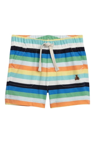 Short - Blanc et vert émeraude