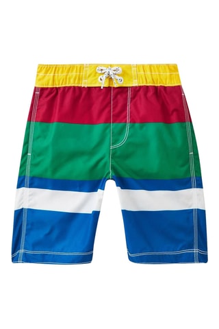 Short de bain - Rouge et vert