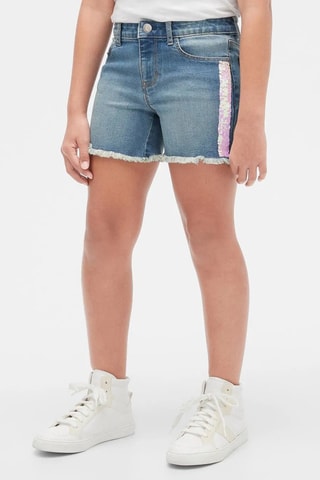 Short en jean - Ciel