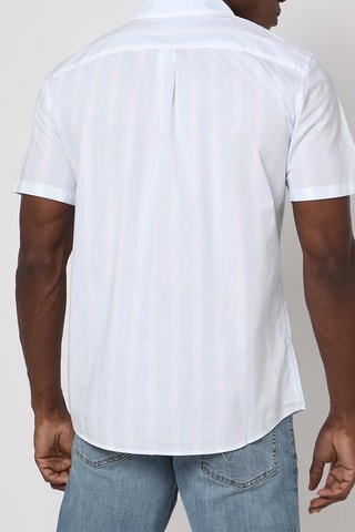 Chemise - Blanc et bleu clair