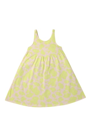 Robe sans manches - Jaune et beige