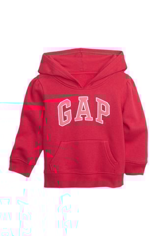 Sweat à capuche - Rouge et rose