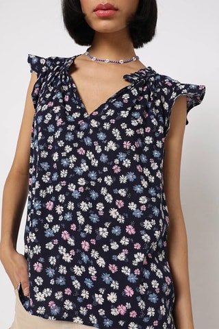 Top - Bleu marine