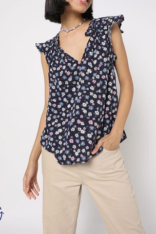 Top - Bleu marine