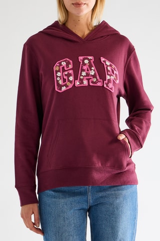 Sweat à capuche - Bordeaux