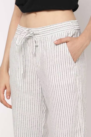 Pantalon en lin - Blanc
