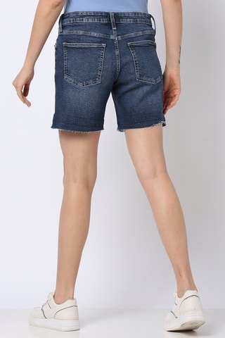 Short en jean - Bleu