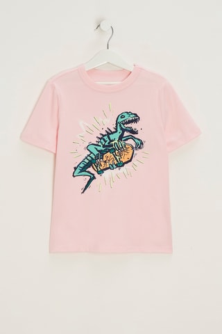 T-shirt en coton biologique - Rose pâle
