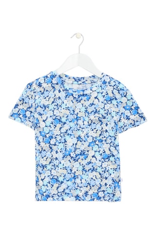 T-shirt en coton biologique - Bleu