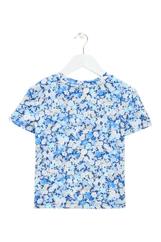 T-shirt en coton biologique - Bleu