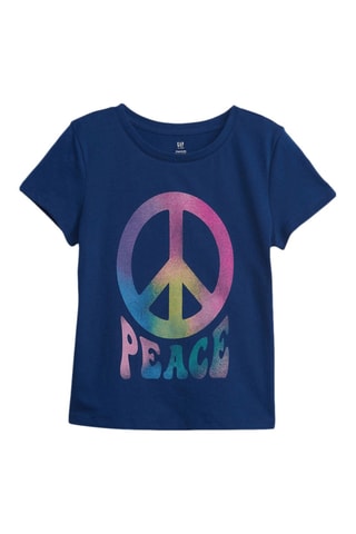 T-shirt en coton biologique - Bleu