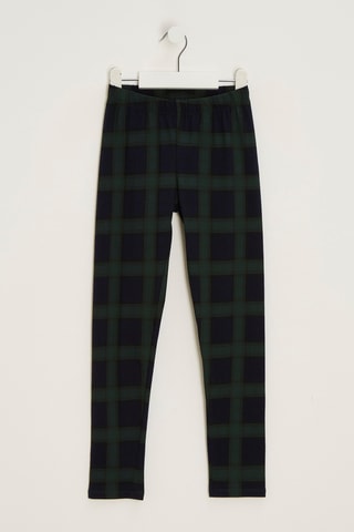 Legging en coton biologique - Bleu marine et vert