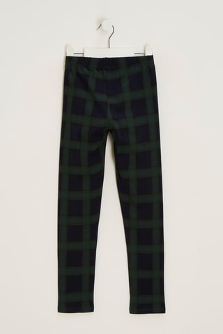 Legging en coton biologique - Bleu marine et vert