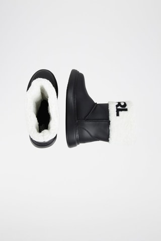Bottines fourrées en cuir - Noir - Karl Lagerfeld