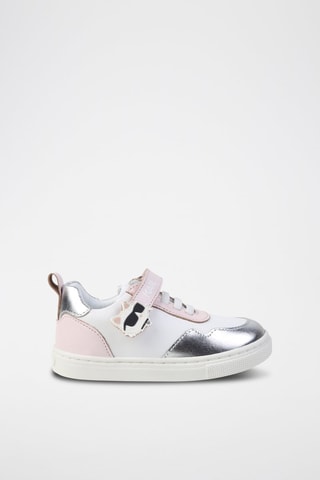 Baskets en cuir - Blanc et argenté - Karl Lagerfeld