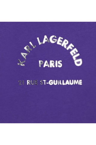 T-shirt - Paars - Karl Lagerfeld