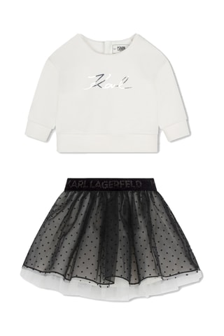 Sweater en Rok - Ecru - Karl Lagerfeld