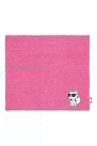 Bonnet et cache-col - Rose - Karl Lagerfeld