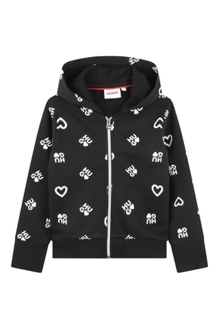 Sweat en coton biologique - Noir - Hugo